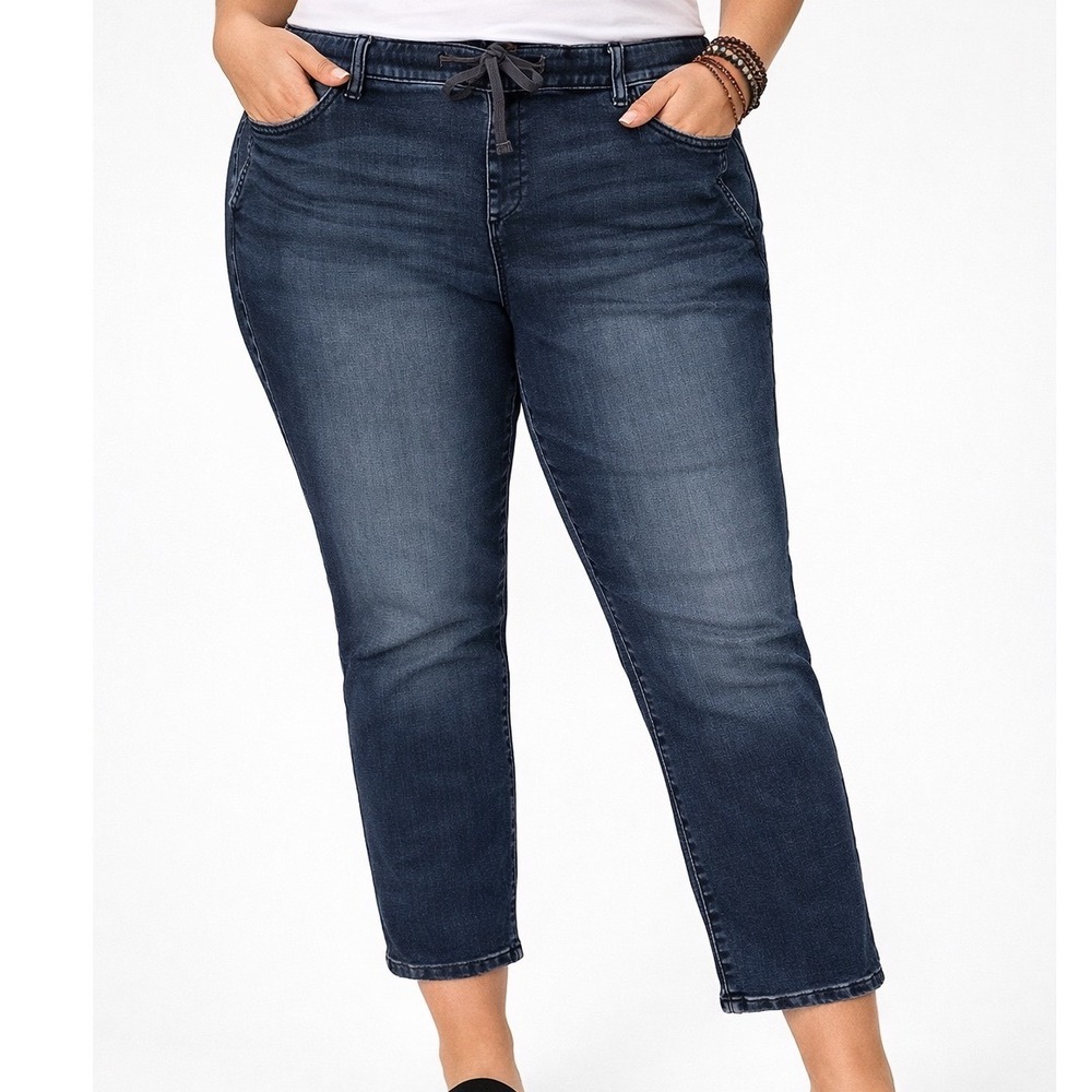 Torrid Feel The Fit‎ Denim Joggers Dark Wash Pull On Jeans Womens 3X  22 24 H2